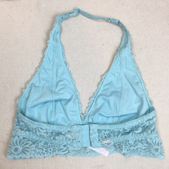 Victoria’s Secret Blue lace Halter Bralette - Picture 2 of 9